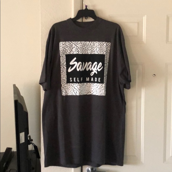 Grey Savage T-shirt - Picture 2 of 3